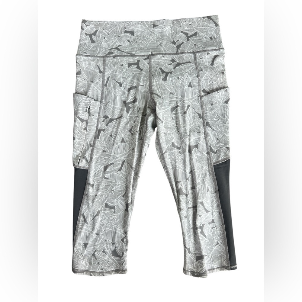 Athleta Gray Patterned Leggings